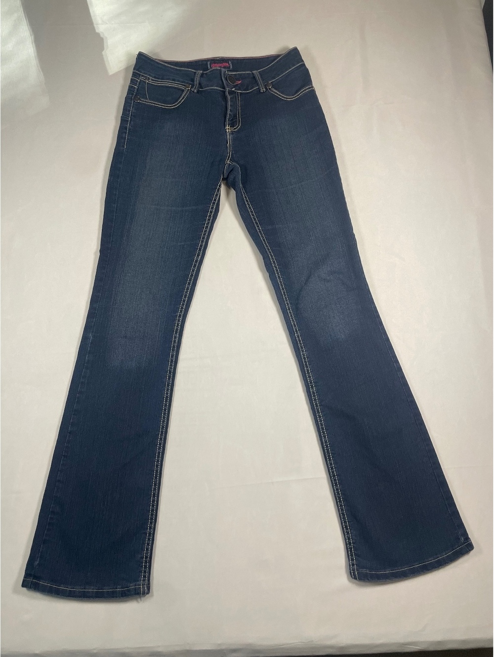 Wrangler Womens Low Rise Bootcut Jeans Dark Wash Size 7/8 x 34